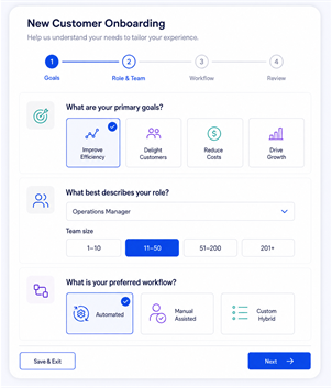 Onboarding survey template